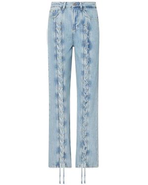 Liu Jo Vaqueros Con Diseño Trenzado - Azul