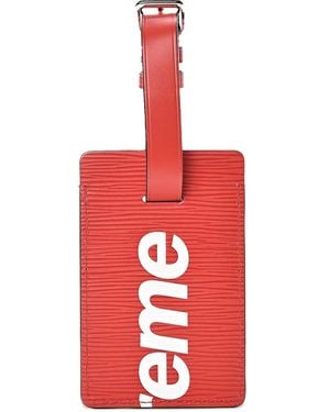 Supreme X Louis Vuitton Luggage Tag Set - Red