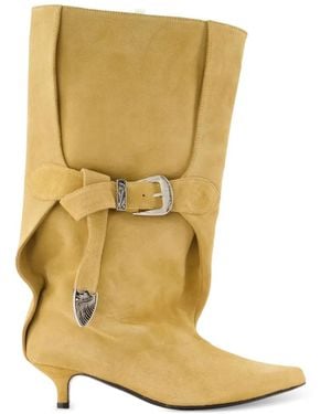 Toga Bottines En Daim À Boucle - Métallisé