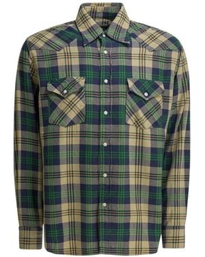 Kapital Plaid Pocket Shirt - Green
