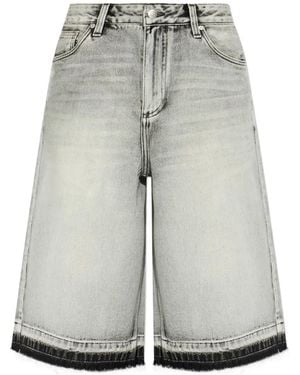MISBHV Frayed Denim Shorts - Grey