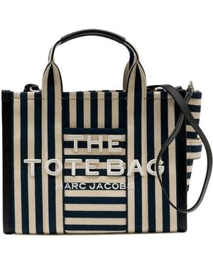 Marc Jacobs Medium The Stripe Canvas Tote Bag - Black