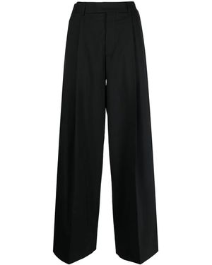 ARMARIUM Pantalones Palazzo Con Cierre Oculto - Negro