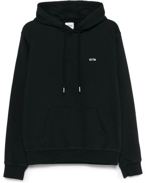 Arte' Energy-Print Hoodie - Black