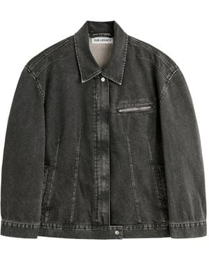 Our Legacy Draft Paneled Denim Jacket - Black