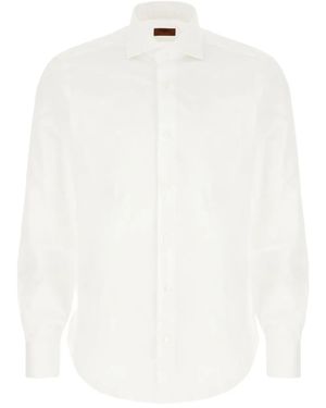 Barba Napoli Button-Cuff Cotton Shirt - White