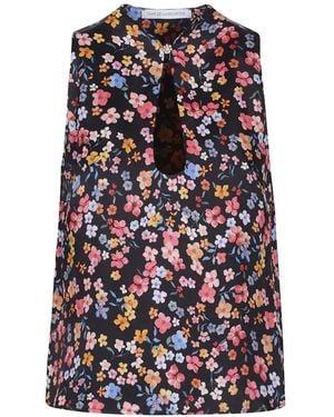Mar De Margaritas Floral Top - White