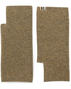 Extreme Cashmere Gants Sans Doigts Moufle En Maille Côtelée - Green