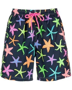 MC2 Saint Barth Starfish-Print Drawstring Swim Shorts - White