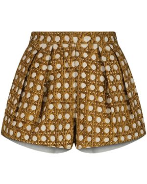 Giambattista Valli Vienna Straw ショートパンツ - ナチュラル