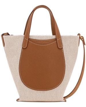 Longchamp S Le Foulonné Top-Handle Tote Bag - Brown