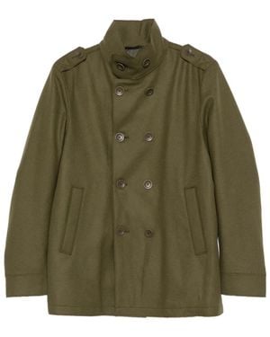 Herno Button-Down Coat - Green