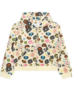 *BABY MILO® STORE BY *A BATHING APE® Baby Milo Graphic-Print Hoodie - Metallic