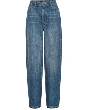 ROTATE BIRGER CHRISTENSEN Five-Pocket Wide-Leg Jeans - Blue