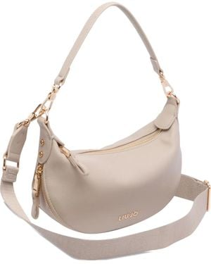 Liu Jo Zip-Fastening Shoulder Bag - Natural