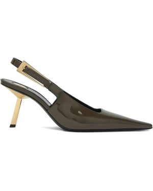 Saint Laurent 75Mm Lee Pumps - Metallic