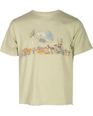 MonoStereo Mushroom-Print T-Shirt - White