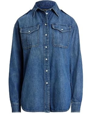 Ralph Lauren Flap-Pocket Shirt - Blue