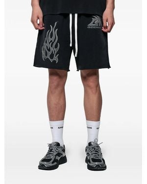GODMADE Bermudas Con Logo Estampado - Negro