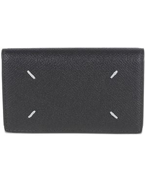 Maison Margiela Leather Card Holder - Grey
