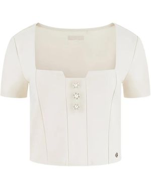 Guess Square-Neck Top - White