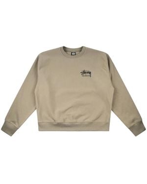 Stussy Crew-Neck Sweatshirt - Natural