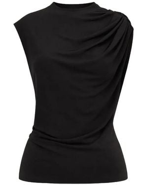 Cult Gaia Celene Draped Top - Black