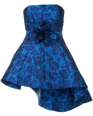 Bambah Bellflower Peplum Top - Blue