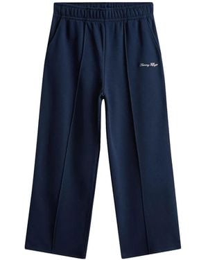 Tommy Hilfiger Logo-Embroidered Track Trousers - Blue
