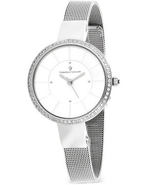 Christian Van Sant Reign Armbanduhr Mit Kristallen 32Mm - Weiß