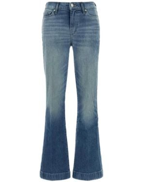 7 For All Mankind Dojo Embroidered-Pocket Jeans - Blue