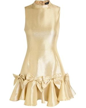 Sister Jane Shimmy High-Neck Mini Dress - Metallic