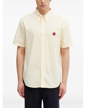 KENZO Boke Flower Seersucker Shirt - White