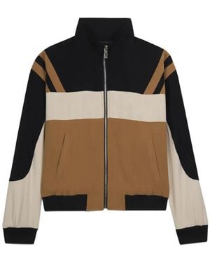 Gcds Colour-Block Zip-Up Jacket - Black