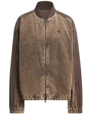 adidas Sst Corduroy Zip Jacket - Brown