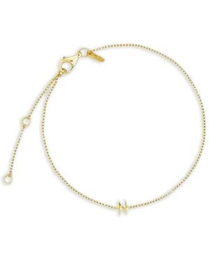 Design Letters Initial Chain Bracelet - Metallic