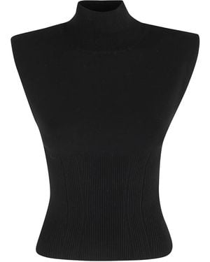 Dondup Turtleneck Ribbed-Sweater - Black
