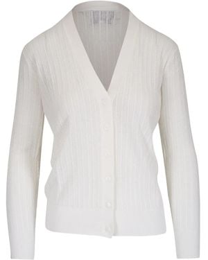 Twp V-Neck Cardigan - White
