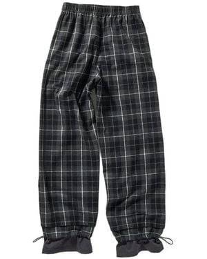 PERVERZE Pantalon Superposé À Carreaux - Gris