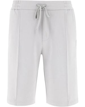 BOGGI Drawstring Patch Pocket Bermuda Shorts - Grey