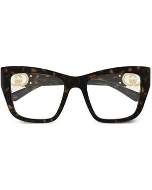Gucci Occhiali Gg Cat-Eye - Nero