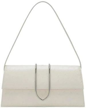 Jacquemus Long Leather Tote Shoulder Handbag For - White