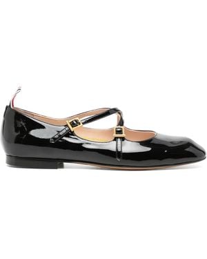 Thom Browne Criss フラットシューズ - ブラック