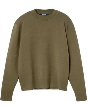 Jacquemus Piqué Logo-Embroidered Jumper - Green