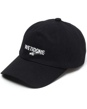 we11done Gorra con logo estampado - Azul