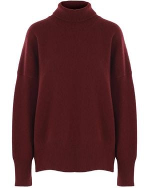 Rohe Roll-Neck Sweater - Red