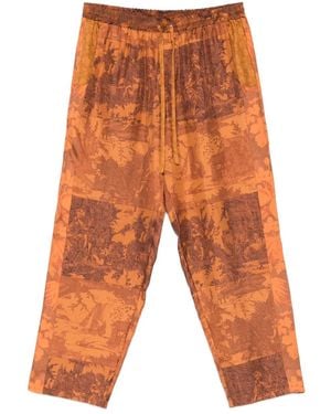 Pierre Louis Mascia Hose mit Patchwork-Print - Orange