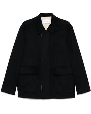 Lardini Hemdjacke mit aufgesetzten Taschen - Schwarz
