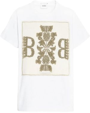 Barrie Logo-Patch Cotton T-Shirt - White