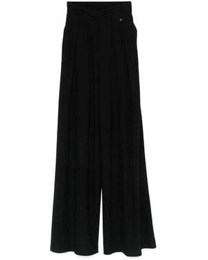 Nissa Pantaloni Con Arricciatura - Nero